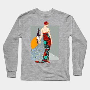 Peacock Red Long Sleeve T-Shirt